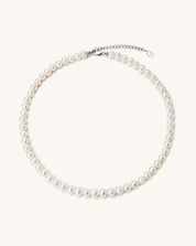 Lunar Radiance Pearl Necklace, 7 - 8mm, 5A - PERLVOYA